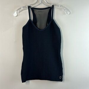 Bluefish Black Mesh Back Workout Tank Size Small